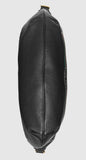 Print Half-Moon Hobo Bag, Black