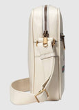 Print Messenger Bag, White