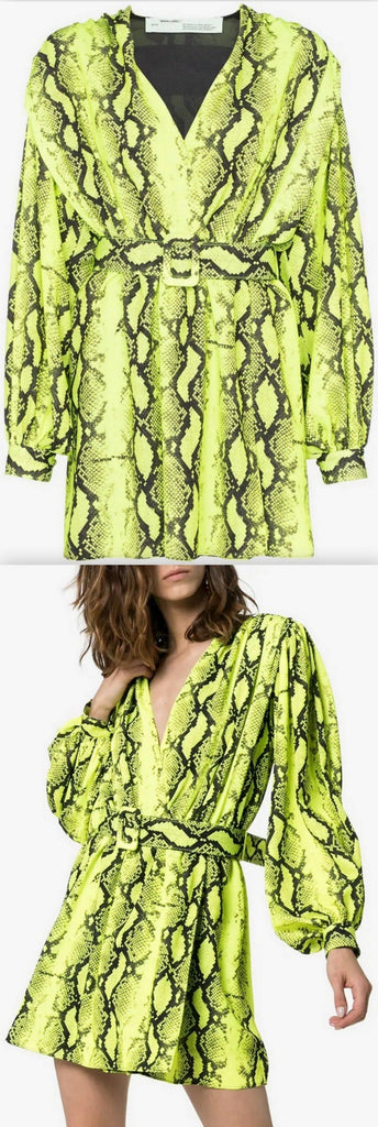 Python Print Mini Dress | DESIGNER INSPIRED FASHIONS