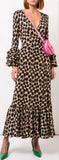 Puff-Sleeve Wrap Dress | DESIGNER INSPIRED FASHIONS