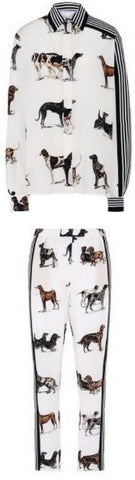 Dog Print Shirt & Trouser Set