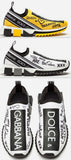 Sneakers in Sorrento Graffiti Print - Yellow or White