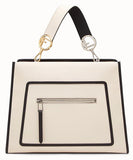 Runway White Leather Bag