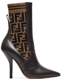 Rockoko 105 Leather and Fabric Ankle Boots