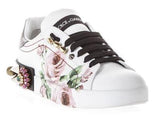 Rose Portofino Sneakers with Appliques