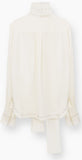 *Limited Stock* Crêpe de Chine Blouse with Hand-Applied Rhinestones