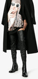 Thigh-High Mid-Heel Leather Boots