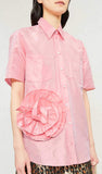 Floral-Embellished Shirt | DESIGNER INSPIRED FASHIONS