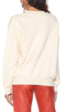 Printed Cotton Sweatshirt, White
