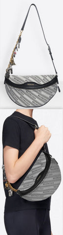 Small Jacquard Logo Belt Bag, Souris