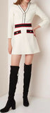 Web-Trim Mini Dress