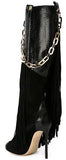 'Manitoba' Fringed Boots - DESIGNER INSPIRED FASHIONS