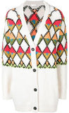 Geometric Intarsia Cardigan