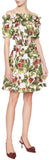 Off-The-Shoulder Printed Cotton-Poplin Mini Dress