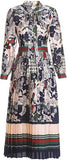 Floral Printed Pleated Midi Dress