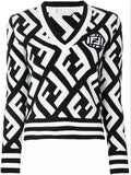 Logo V-Neck Sweater