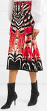 Printed Jacquard Midi Skirt