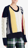 Patchwork Wool Sweater