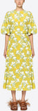 Graphic Elder Crepe De Chine Dress