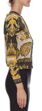 Black and Gold Signature Print Cardigan