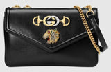 Medium Shoulder Bag with Tiger Head - Black, Red, Green, White