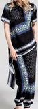 Print Asymmetrical Top and Trouser Set