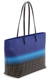 FF Two Tone Ombre Zucca Roll Bag - Cobalt Blue, Pink, Light Blue, Orange