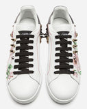 Rose Portofino Sneakers with Appliques