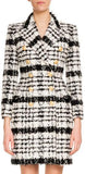 Double-Breasted Tweed Coat