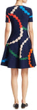 Scallop Print Knit Dress