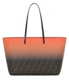 FF Two Tone Ombre Zucca Roll Bag - Cobalt Blue, Pink, Light Blue, Orange