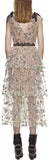Star Mesh Midi Dress