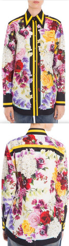 Floral Poplin Button-Down Shirt | DESIGNER INSPIRED FASHIONS