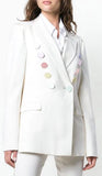 Multicolored Button Blazer | DESIGNER INSPIRED FASHIONS