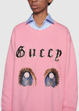 Oversize Sweatshirt with Manga Eyes