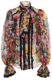 Pleated Organza Top