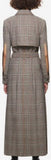 Plaid Trench Coat