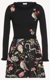 Flora and Fauna Intarsia Knit Dress