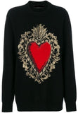 Sacred Heart Embroidered Sweater