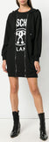 Logo Print Hoodie-Dress
