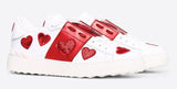 Sequin Heart Motif Open Sneaker