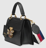 Queen Margaret Small Top Handle Bag, Black