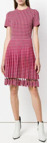 Check Fitted Dress