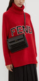 Turtle Neck Logo Sweater in Red