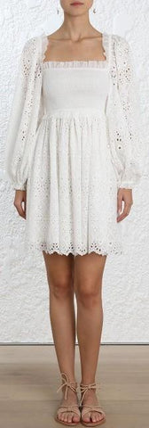 Castile Shirred Flare Dress