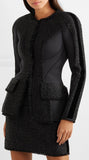 Black Tweed and Scuba Jacket