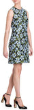 Floral Jacquard Sleeveless Dress