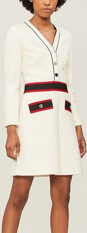 Web-Trim Mini Dress