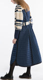 Paneled Puffer Wool Coat
