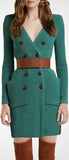 Ribbed Cardigan-Sweater Dress